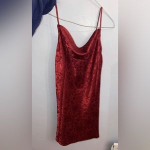 Burgundy / dark red Princess Polly slip dress